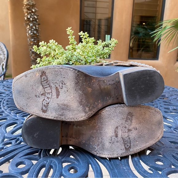 SOLD FreeBird by Steven Train Leather Mule Heel Bootie - Picture 11 of 12